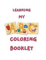 Learning My ABC Coloring Book Booklet