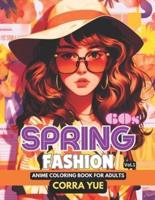 60S Spring Fashion - Anime Coloring Book For Adults Vol.1