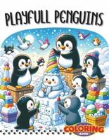 Playful Penguins Coloring Book