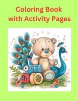 Children's Coloring Book With Activity Pages