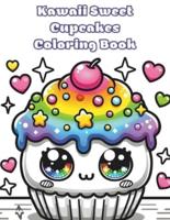 Kawaii Sweet Cupcakes Coloring Book