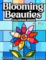Flowers Stained Glass Coloring Book for Kids