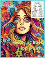 Coloring Book Hippie-Girl