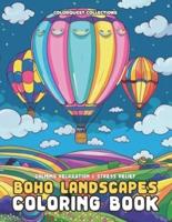 Boho Landscapes Coloring Book