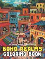 Boho Realms Coloring Book
