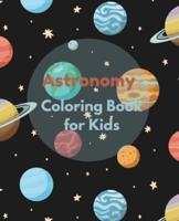 Astronomy Coloring Book For Kids Outer Space
