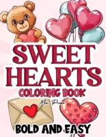 Sweet Hearts Bold and Easy Coloring Book