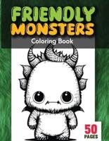 Friendly Monsters Coloring Book