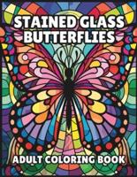 Stained Glass Butterfly Coloring Book