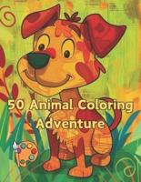 50 Animal Coloring Adventure