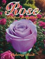 Rose Flowers Grayscale Coloring Book