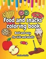 Food and Snacks Coloring Book