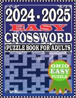 2024-2025 Ohio EASY CROSSWORD PUZZLE BOOK For Adults