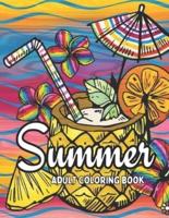 Summer Adult Coloring Book
