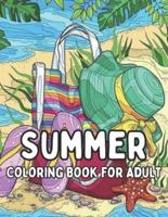 Summer Coloring Book For Adult