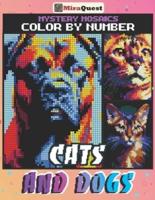 Mystery Mosaics Color By Number Cats and Dogs