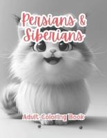 Persians & Siberians Adult Coloring Book Grayscale Images By TaylorStonelyArt