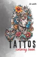 Tattoos Coloring Book For Adults