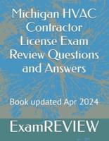 Michigan HVAC Contractor License Exam Review Questions and Answers