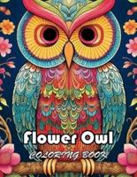 Flower Owl Coloring Book for Adult