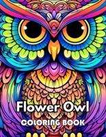 Flower Owl Coloring Book for Adult