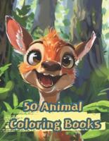 50 Animal Coloring Books