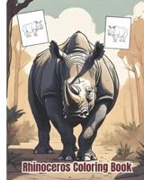 Rhinoceros Coloring Book For Kids