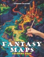 Fantasy Maps Coloring Book