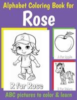 Rose Personalized Coloring Book