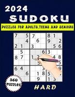 2024 Sudoku Puzzles For Adults, Teens And Seniors