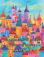 Coloring Book Castle and Village