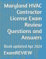 Maryland HVAC Contractor License Exam Review Questions and Answers