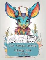 Cute Fantasy Animals Coloring Book