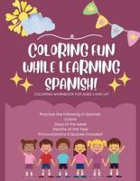 Coloring Fun While Learning Spanish