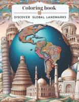Discover Global Landmarks, Coloring Book