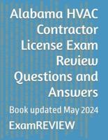 Alabama HVAC Contractor License Exam Review Questions and Answers