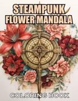 Steampunk Flower Mandala Coloring Book