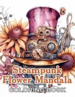 Steampunk Flower Mandala Coloring Book