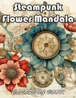 Steampunk Flower Mandala Coloring Book