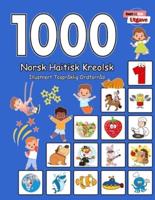 1000 Norsk Haitisk Kreolsk Illustrert Tospråklig Ordforråd (Svart Og Hvit Utgave)