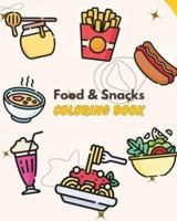 Snacks & Treats Coloring Book