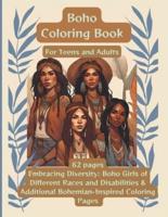 Diverse Boho Coloring Book