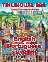 Trilingual 888 English Portuguese Swedish Illustrated Vocabulary Book