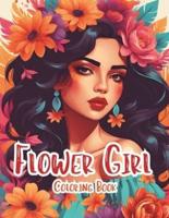 Flower Girl Coloring Book