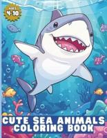 Cute Sea Animals Coloring Book