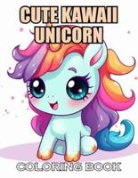 Cute Kawaii Unicorn Coloring Book