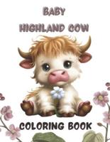Baby Highland Cow Coloring Book