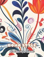 Boho Style Coloring Book