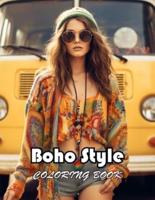 Boho Style Coloring Book