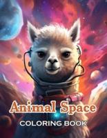 Animal Space Coloring Book